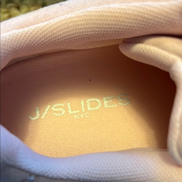 J/SLIDES Pink and White Retro Platform Sneakers - Picture 2 of 8